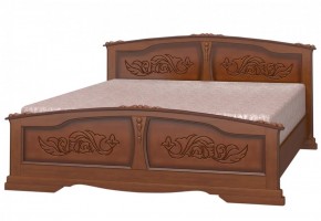 ЕЛЕНА Кровать из массива 1800 (Орех) в Соликамске - solikamsk.ok-mebel.com | фото 1