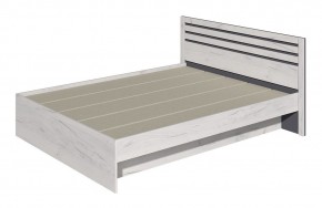 Кровать Лиана 1.6 (Дуб Крафт Белый/Графит) в Соликамске - solikamsk.ok-mebel.com | фото