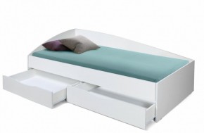 Кровать одинарная "Фея - 3" асимметричная 2000х900 (белая) в Соликамске - solikamsk.ok-mebel.com | фото 2