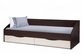 Кровать одинарная "Фея - 3" симметричная New (2000Х900) венге/вудлайн кремовый в Соликамске - solikamsk.ok-mebel.com | фото