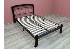 Кровать "Муза 4 Лайт" КМД9 Черная (1600*2000) (ножки-шоколад) с коваными изделиями в Соликамске - solikamsk.ok-mebel.com | фото 3