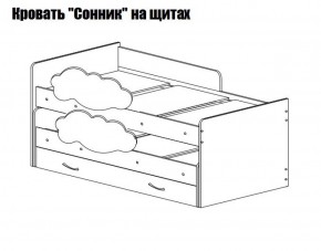 Кровать выкатная Соник (800*1900) в Соликамске - solikamsk.ok-mebel.com | фото 2