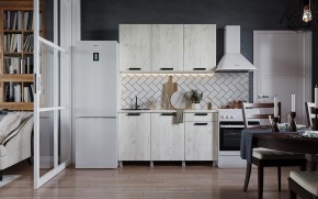 Кухня ДИОР 1500 (Белый/Дуб Крафт белый) в Соликамске - solikamsk.ok-mebel.com | фото