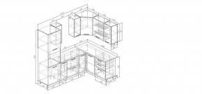 Кухонный гарнитур Антик 2400*1600 (Стол. 38мм) в Соликамске - solikamsk.ok-mebel.com | фото 2