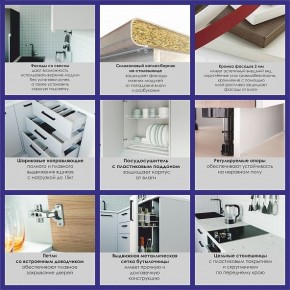 Кухонный гарнитур Антрацит 2200 h950 (Стол. 38мм) в Соликамске - solikamsk.ok-mebel.com | фото 4