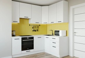 Кухонный гарнитур Белый Глянец 2200*1600 h950 (Стол. 26мм) в Соликамске - solikamsk.ok-mebel.com | фото