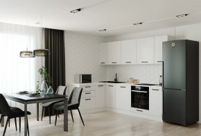 Кухонный гарнитур Белый Глянец 2600*1600 (Стол. 26мм) в Соликамске - solikamsk.ok-mebel.com | фото