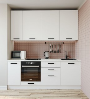 Кухонный гарнитур Жемчуг 2200 h950 (Стол. 26мм) в Соликамске - solikamsk.ok-mebel.com | фото 2