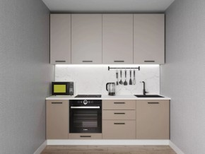 Кухонный гарнитур Каппучино 2200 h950 (Стол. 38мм) в Соликамске - solikamsk.ok-mebel.com | фото