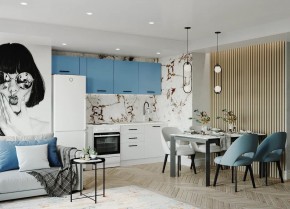 Кухонный гарнитур Капри 2550 (Стол. 38мм) в Соликамске - solikamsk.ok-mebel.com | фото
