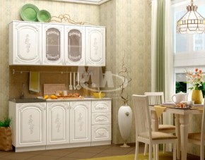 ЛИЗА-2 Кухонный гарнитур 1,7 Белый глянец холодный в Соликамске - solikamsk.ok-mebel.com | фото