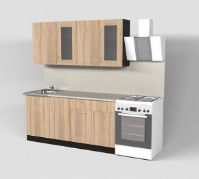 Кухня Симона Демо 1700 (Венга/Дуб Сонома) в Соликамске - solikamsk.ok-mebel.com | фото