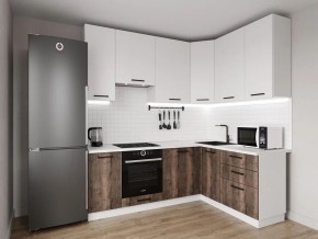 Кухонный гарнитур Старое Дерево 2200*1600 h950 (Стол. 26мм) в Соликамске - solikamsk.ok-mebel.com | фото