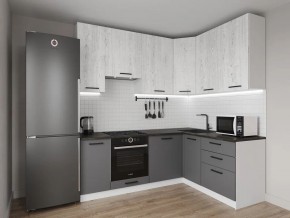 Кухонный гарнитур угловой Санторини 2200*1600 h950 (Стол. 38мм) в Соликамске - solikamsk.ok-mebel.com | фото