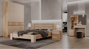 ЛЕНОРА Спальный гарнитур (модульный) кашемир в Соликамске - solikamsk.ok-mebel.com | фото