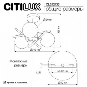 Люстра на штанге Citilux Ronny CL242133 в Соликамске - solikamsk.ok-mebel.com | фото 7