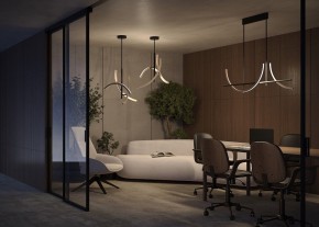 Люстра на штанге Maytoni Wabi MOD428PL-L27BK в Соликамске - solikamsk.ok-mebel.com | фото 6