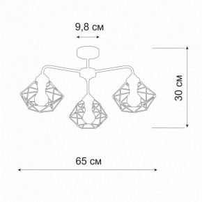 Люстра на штанге Vitaluce V4258 V4258-0/3PL в Соликамске - solikamsk.ok-mebel.com | фото 2