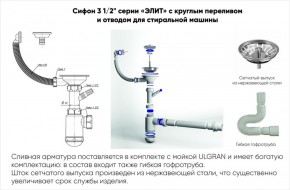 Мойка кухонная ULGRAN U-101 (500) в Соликамске - solikamsk.ok-mebel.com | фото 14