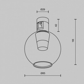 Накладной светильник Maytoni Bubble TR148-1-3W3K-PT в Соликамске - solikamsk.ok-mebel.com | фото 6