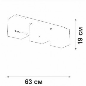 Накладной светильник Vitaluce V2879 V2879-1/3PL в Соликамске - solikamsk.ok-mebel.com | фото 3