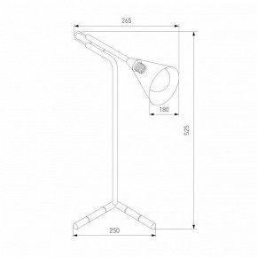 Настольная лампа декоративная Eurosvet Enigma 01186/1 черный в Соликамске - solikamsk.ok-mebel.com | фото 3