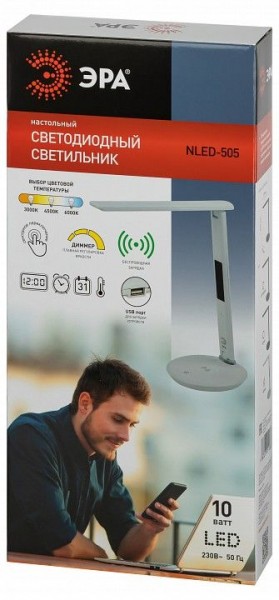 Настольная лампа офисная Эра  NLED-505-10W-W в Соликамске - solikamsk.ok-mebel.com | фото 5
