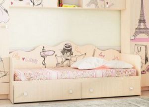 Кровать для детской КР24 Париж в Соликамске - solikamsk.ok-mebel.com | фото 2