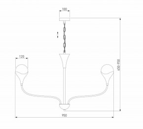 Подвесная люстра Eurosvet Calyx 60169/8 никель в Соликамске - solikamsk.ok-mebel.com | фото 3