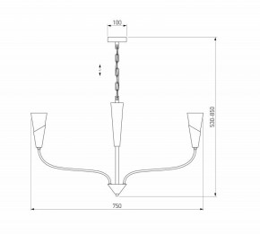 Подвесная люстра Eurosvet Rhyton 60167/6 латунь в Соликамске - solikamsk.ok-mebel.com | фото 5