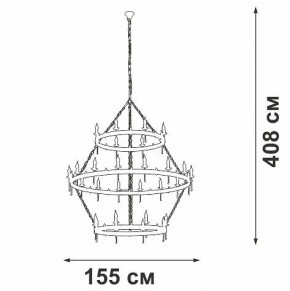 Подвесная люстра Vitaluce V1872 V1872-7/16+8+8 в Соликамске - solikamsk.ok-mebel.com | фото 3