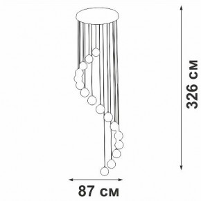 Подвесная люстра Vitaluce V2893 V2893-9/16S в Соликамске - solikamsk.ok-mebel.com | фото 4