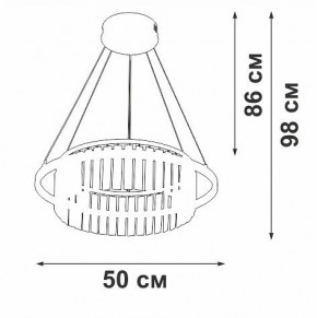 Подвесная люстра Vitaluce V54010 V54010-0/1S в Соликамске - solikamsk.ok-mebel.com | фото 6