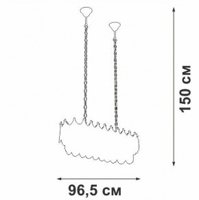 Подвесная люстра Vitaluce V58120 V58120-8/11 в Соликамске - solikamsk.ok-mebel.com | фото 3