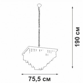 Подвесная люстра Vitaluce V5818 V5818-8/13 в Соликамске - solikamsk.ok-mebel.com | фото 5