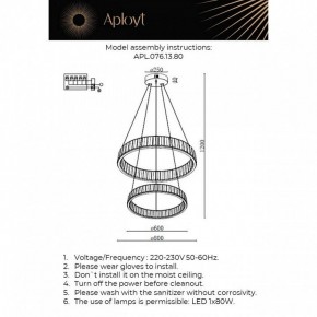 Подвесной светильник Aployt Oriann APL.076.13.80 в Соликамске - solikamsk.ok-mebel.com | фото 2
