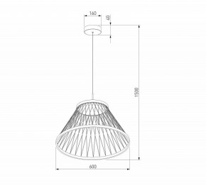 Подвесной светильник Eurosvet Cesta 40017/1 LED коричневый в Соликамске - solikamsk.ok-mebel.com | фото 5