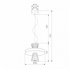 Подвесной светильник Eurosvet Titania 40028/1 LED белый в Соликамске - solikamsk.ok-mebel.com | фото 4