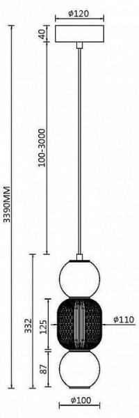 Подвесной светильник Maytoni Drop MOD273PL-L16CH3K в Соликамске - solikamsk.ok-mebel.com | фото 4