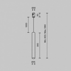Подвесной светильник Maytoni Focus Led TR155-1-5W3K-B в Соликамске - solikamsk.ok-mebel.com | фото 5
