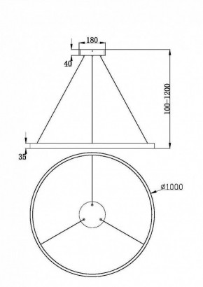 Подвесной светильник Maytoni Rim MOD058PL-L54BK в Соликамске - solikamsk.ok-mebel.com | фото 4