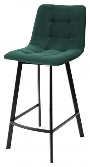 Полубарный стул CHILLI-QB SQUARE зеленый #19, велюр / черный каркас (H=66cm) М-City в Соликамске - solikamsk.ok-mebel.com | фото