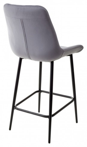 Полубарный стул ХОФМАН, цвет H-14 Серый, велюр / черный каркас H=63cm М-City в Соликамске - solikamsk.ok-mebel.com | фото 5