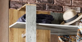 Прихожая Кензо (крафт/бетон) вешалка+шкаф в Соликамске - solikamsk.ok-mebel.com | фото 6