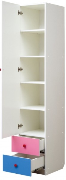 Шкаф 1-но дверный с ящиками и фотопечатью Совята 1.2 (400) в Соликамске - solikamsk.ok-mebel.com | фото 2