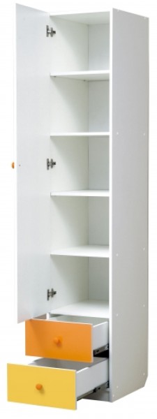 Шкаф 1-но дверный с ящиками и зеркалом Радуга (400) в Соликамске - solikamsk.ok-mebel.com | фото 2