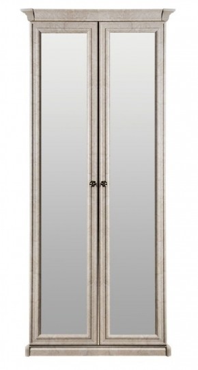 Шкаф 2-х створчатый с зеркалом Афина (крем корень) в Соликамске - solikamsk.ok-mebel.com | фото