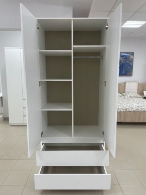 Шкаф 2-ств. с 2 ящиками "Бьянко" в Соликамске - solikamsk.ok-mebel.com | фото 2