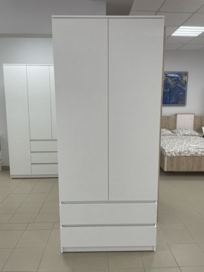 Шкаф 2-ств. с 2 ящиками "Бьянко" в Соликамске - solikamsk.ok-mebel.com | фото 3