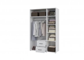 Шкаф 3-х створчатый с ящиками VICTOR (Белый) в Соликамске - solikamsk.ok-mebel.com | фото 2
